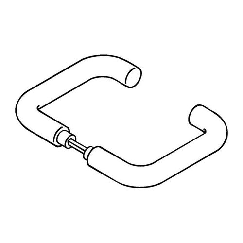 Paire de poignées de porte 111.23PBR Plastique 99 sans rosace VK 8mm HEWI