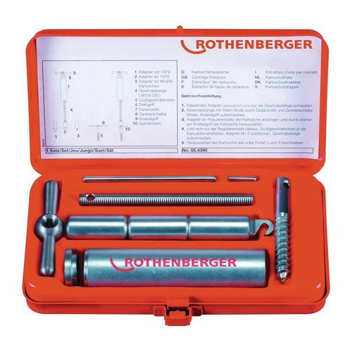 Kit d'extracteurs de cartouches 9 pièces ROTHENBERGER