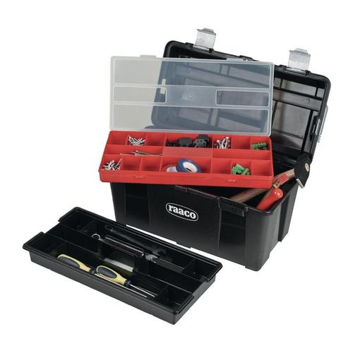 Mallette à outils coffre à outils 31-26 l.445xP230xH235 mm Pochette plastique ABS RAACO