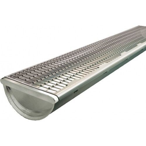Stop feuilles - grille de protection des gouttières - 1 mètre - gris DALEP