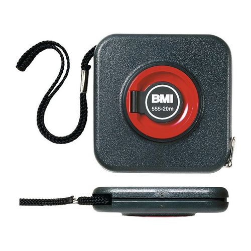 Mètre-ruban de capsule 555 longueur 10 m largeur de bande 10 mm mm/cm EG II réglet en acier BMI