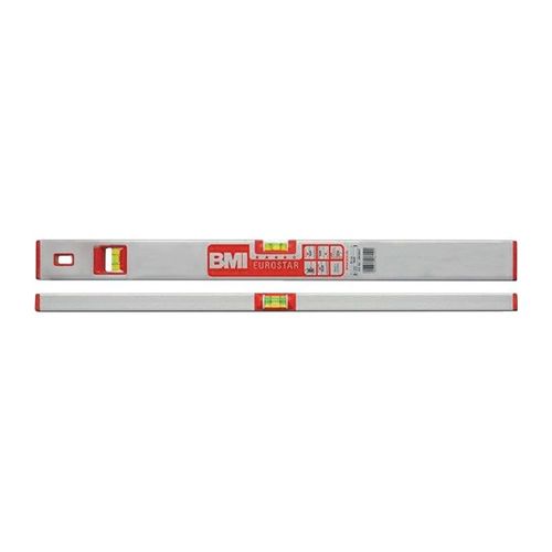 Niveau à bulles EUROSTAR 690 E 180 cm aluminium argent ± 05 mm/m BMI