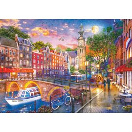 Coucher De Soleil Sur Amsterdam - Puzzle 1000 Pièces