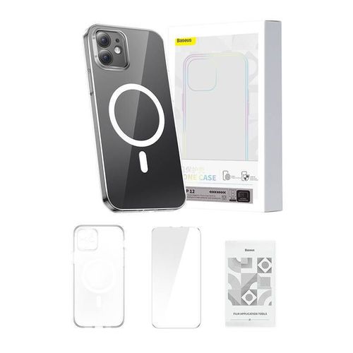 Phone Case Baseus Magnetic Crystal Clear For Iphone 12 (Transparent)