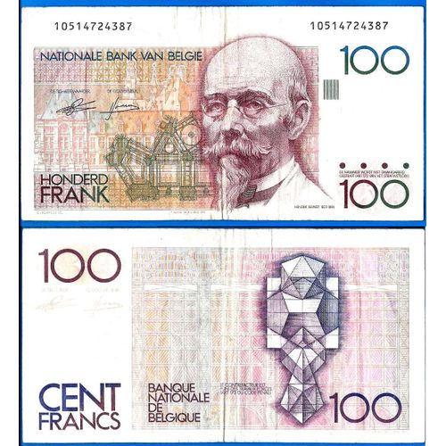 Belgique 100 Francs 1982 A 1994 Billet Europe Nord Frs Frc Frcs