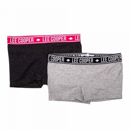 Lot De 2 Shorties Coton Mélangé Stretch Enfant Lee Cooper