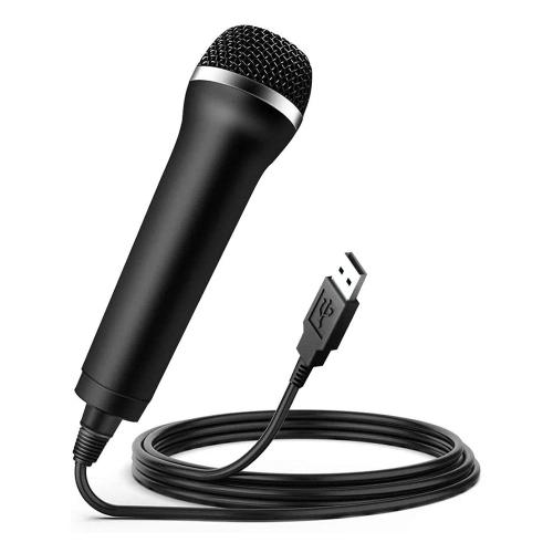 Microphone karaoké à condensateur avec câble USB, pour Switch Wii, PS4, Xbox, PC, ordinateur, enregistrement, micro Ultra-large