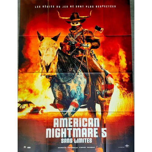 American Nightmare 5, Sans Limites - Affiche Originale De Cinéma - Format 40x60 Cm - Un Film De Everardo Gout Avec Josh Lucas, Ana De La Reguera, Tenoch Huerta, Will Patton, Leven Rambin - Année 2021