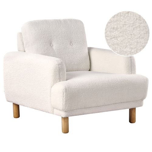 Fauteuil Tuve Bouclé Blanc