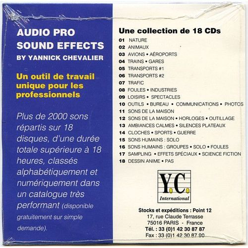 Audio Pro Sound Effects Cd De Demonstration - Yannick Chevallier