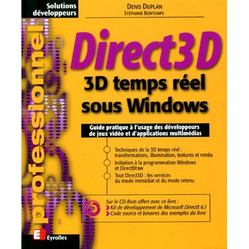 Direct3d - 3d Temps Reel Sous Windows, Avec Cd-Rom