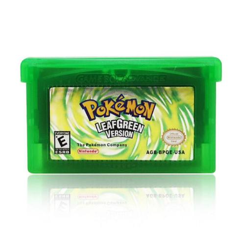 Version Duafgreen Carte De Jeu Pokemon Série Gba, Pour Nintendo Ndsl Gb Gbc Gbm Sp