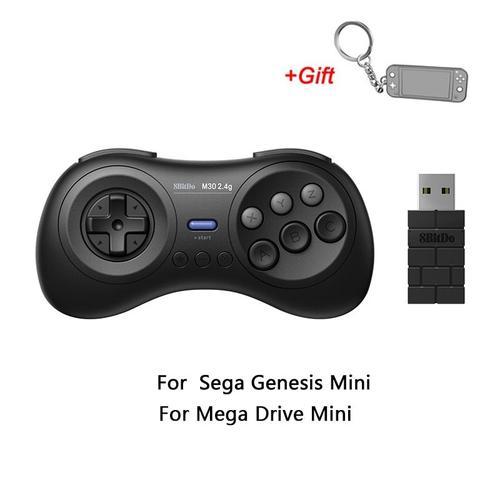 Giftsegagenesis Mini Manette De Jeu Sans Fil M30, 2,4 Ghz, Pour Sega Genesis Mini Et Mega Drive / Mini-Genesis