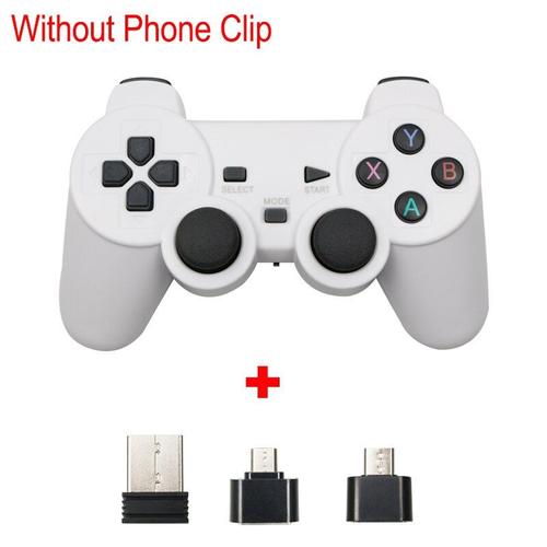 Blanche Manette De Jeu Sans Fil Usb 2.4 Ghz Pour Ps3, Contrôleur De Jeu Pour Téléphone Android / Pc / Ps3 / Tv Box Xiaomi