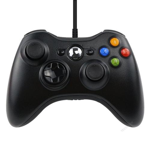 Black Wired Manette De Jeu Bluetooth Filaire Ou Sans Fil Versez Xbox 360, Joystick Pour Xbox 360, Contrôleur De Jeux Windows 7/8/10 Pc