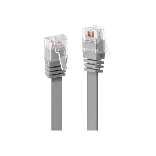 Lindy - Cordon de raccordement - RJ-45 (M) pour RJ-45 (M) - 10 m - UTP - CAT 6 - moulé - gris