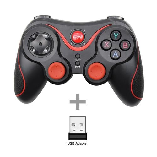 T3 Plus Avec Adaptateur Manette De Jeu Terios Sans Fil 3.0, Pour Ps3, Smartphone Android, Tablette, Pc Avec Support Tv Box + Télécommande, Bluetooth