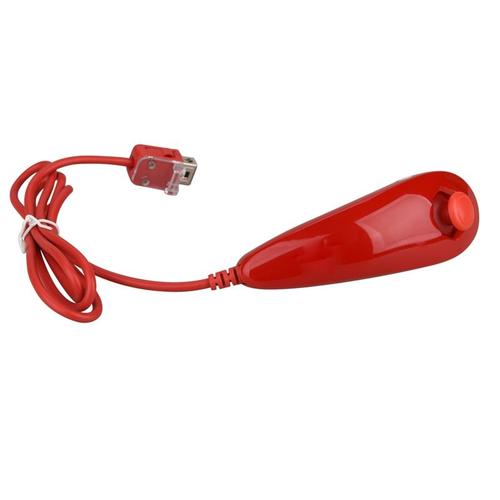 Rouge Pour Nunchuck Manette De Jeu 2 Fr 1 Pour Nintendo Wii Motion Plus, Contrôleur À Distance Sans Fil Pour Wii Nunchuck