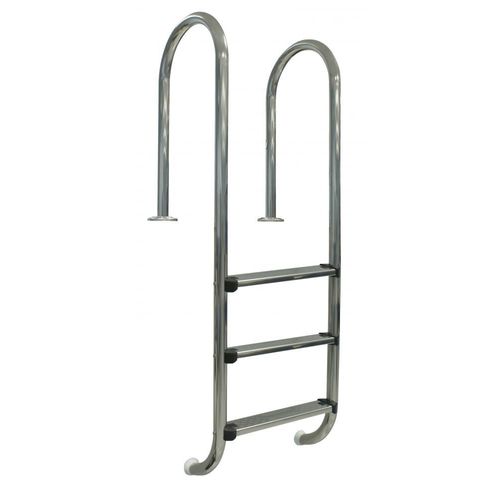 Echelle murale inox pour piscine enterrée, 3 marches 1,20m