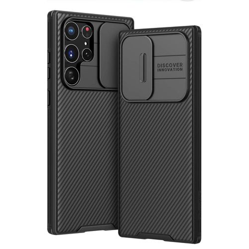 Aroyi Coque Compatible Avec Samsung S22 Ultra 5g (6,8 Pouces), Protection De La Caméra En Pc Dur - Noir