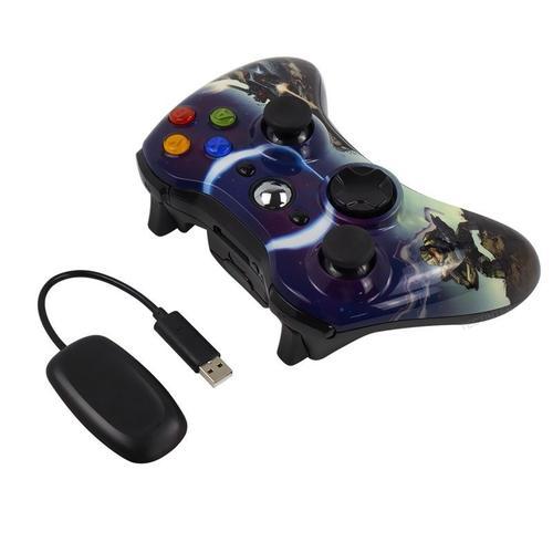 2.4g Warrior Manette De Jeu Bluetooth Filaire Ou Sans Fil Versez Xbox 360, Joystick Pour Xbox 360, Contrôleur De Jeux Windows 7/8/10 Pc