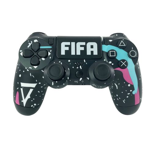 Fifa Noir Manette De Jeu Sans Fil Bluetooth Pour La Console Ps4, Controlleur Joysitck