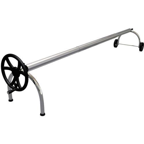 Enrouleur télescopique pour bâche été piscine de 2 à 4.50m + kit motorisation Ø90mm