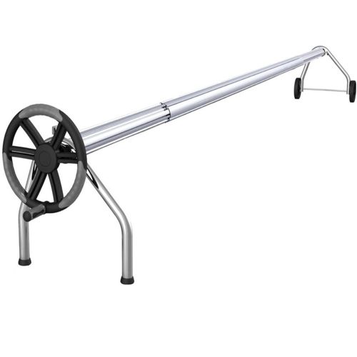 Enrouleur télescopique pour bâche été piscine de 4 à 6m + kit motorisation Ø90mm