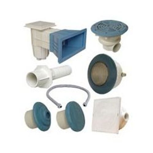 Kit de pièces à sceller bleues pour piscines béton allant de 13x6 m à 15x7.5 m