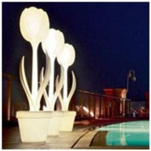 Lampe tulip xl blanche d'extérieure