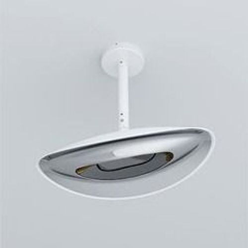 Plafonnier chauffant infrarouge 1500 w - blanc/chrome