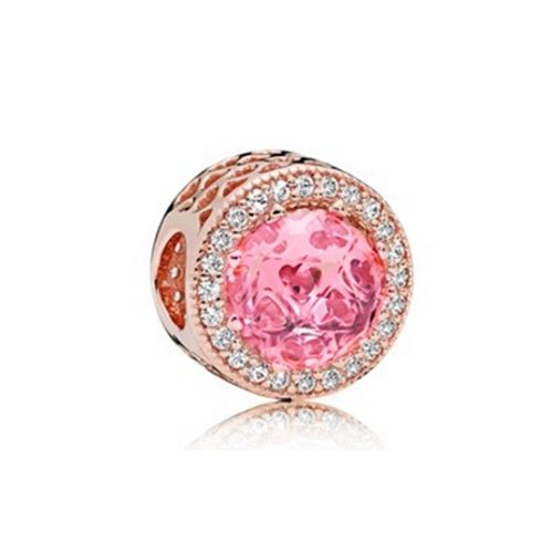 Breloques En Argent Sterling 2020 Or Rose Pour Femmes, Breloques En Forme De Feuille Scintillante Et De Fleur, Adaptées Aux Bracelets Pandora Originaux, 925