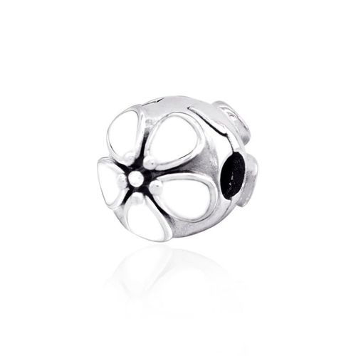 Breloques À Clip En Argent Sterling 925 Pour Bracelet Pandora Original Pour Femme, Bijou Fin À Faire Soi Même, Avec Pétales Blancs, Cadeau, Nouvelle Collection, Offre Spéciale