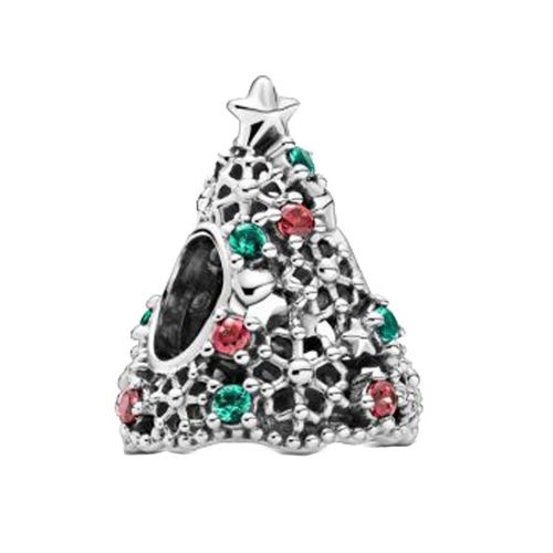 Bracelet Pandora Original En Argent Sterling 2020, Nouveau, 925, Perles, Paillettes, Arbre De Noël, Breloque, Hiver