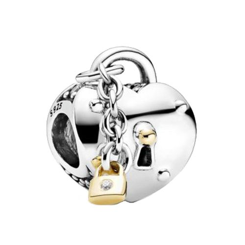 Bracelet Pandora Original En Argent Sterling 2020, Breloque Avec C¿Ur Et Serrure, Idéal Pour Noël, Nouvelle Collection Hiver 925