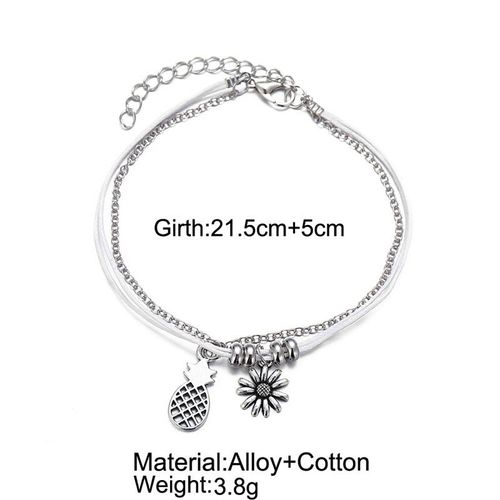 Ensemble De Bracelets De Cheville Pour Femmes, Coquillage, Lune, Étoile, Soleil, Chaîne Dorée, Multicouches, Bijoux De Plage, 2019