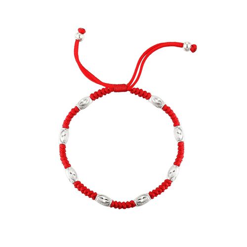 Bracelet Corde Rouge Porte Bonheur En Argent Sterling S925, Joli Bracelet Pour Hommes Et Femmes, Cadeaux, Livraison Gratuite