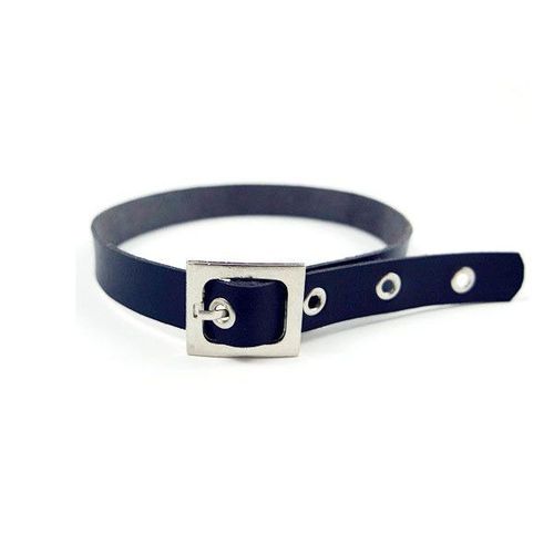Harajuku Tendance Noir Unisexe | Collier Ras Du Cou En Cuir, Fait À La Main, Ceinture Avec Boucle, Punk Rock Goth Collier Couple Simple