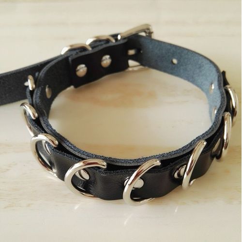 Collier En Cuir Harajuku À Rivet Foncé, Fait À La Main, Avec Serrure En C¿Ur Et Clé, Ras Du Cou, Punk, Pour Fête En Club, 100%, Livraison Gratuite