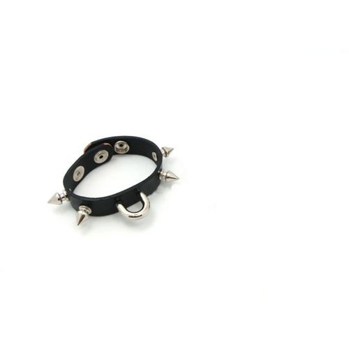 Bracelet À Breloques Harajuku, En Cuir Fait À La Main, Noir Et Transparent, Rock Punk Goth, Rivets, 2016