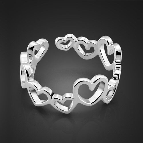 Bague En Argent Massif 100% Pour Femme Et Enfant, Breloque En Forme De C¿Ur, Cadeau Idéal, Offre Spéciale, 925