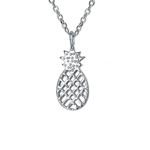 Colliers En Argent Sterling 925 Pour Femmes, Pendentif Ananas Mat Simple Et Créatif, Bijoux Fins, Nouveauté