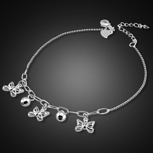 Pendentif De Cheville En Argent Sterling 925, Bijou D'été, Design Papillon, Breloque, Meilleur Cadeau, À La Mode