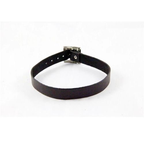 Collier Ras Du Cou Et Bracelet En Cuir Véritable, Nouvelle Fibulae Carré Foncé, 100% Fait À La Main, Punk, Livraison Gratuite
