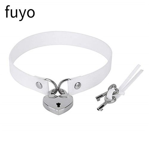 Collier Gothique En Cuir Blanc Pour Femmes, Ras Du Cou, Punk, Chaîne Croisée, Sexy, Vegan, Festival, Bijoux Pour Filles