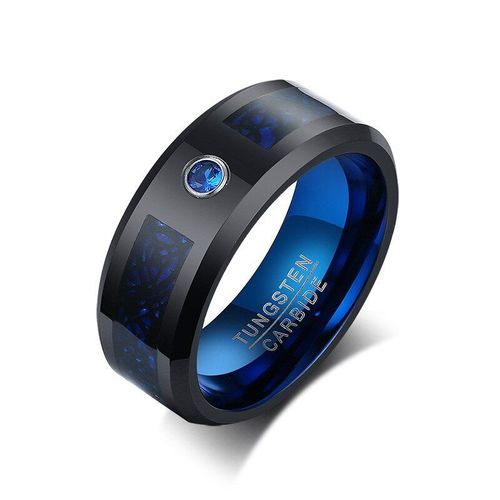 Bracelet De Mariage En Tungstène Noir Pour Hommes, Anneau Professionnel Anti Rayures En Métal De Haute Qualité, 8mm