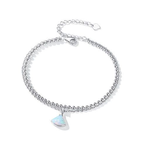 Bracelet À Breloques En Coquillage Multicolore Pour Femmes, Bijoux En Argent Sterling 925, Style Bohème, Perles, À Double Chaîne, Tendance