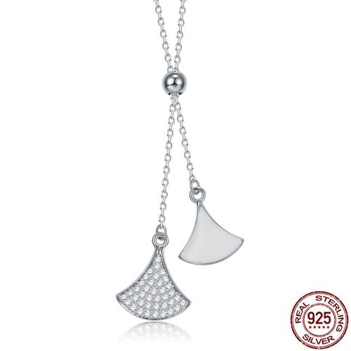 Petite Jupe En Argent Sterling 925 Et Zircone Cubique Pour Femme, Collier, Bijoux Fins, Pendentif À La Mode, Cadeau Pour Petite Amie