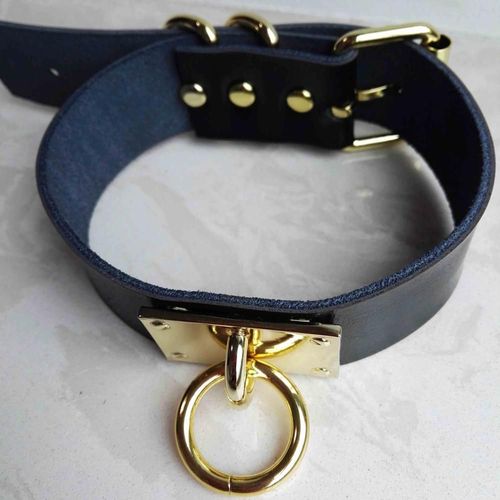 Collier Ras Du Cou En Cuir Fait À La Main, Style Harajuku, Punk Rock, Gothique, Rond, Couleur Or, Couple