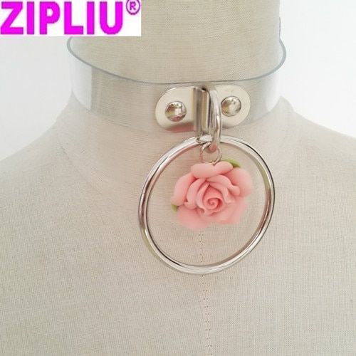 Collier En Cuir Punk Harajuku, Nouvelle Mode, Sexy, Ras Du Cou, Fleur, Rond, Rivets, Fait À La Main, Goth Torque Hot Rock